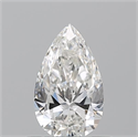 Natural Diamond 0.60 Carats, Pear with  Cut, G Color, IF Clarity and Certified by GIA