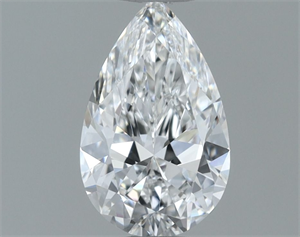 Picture of Natural Diamond 0.50 Carats, Pear with  Cut, E Color, VVS2 Clarity and Certified by GIA