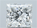 Natural Diamond 1.60 Carats, Princess with  Cut, F Color, SI2 Clarity and Certified by GIA