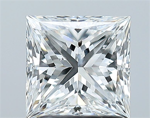 Foto Diamante Natural 1.60 quilates, Princesa , Color F, claridad SI2 y certificado GIA de