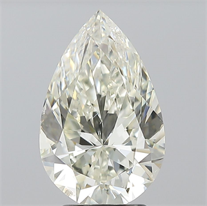 Picture of Natural Diamond 3.01 Carats, Pear with  Cut, I Color, SI1 Clarity and Certified by IGI