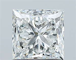 Picture of Natural Diamond 1.00 Carats, Princess with  Cut, H Color, VVS2 Clarity and Certified by GIA