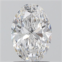 Natural Diamond 1.20 Carats, Oval with  Cut, D Color, SI2 Clarity and Certified by GIA