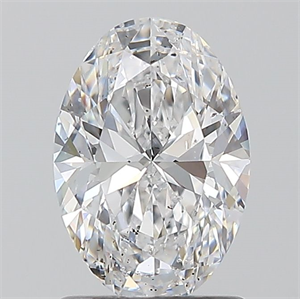 Picture of Natural Diamond 1.20 Carats, Oval with  Cut, D Color, SI2 Clarity and Certified by GIA
