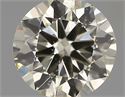 Natural Diamond 0.40 Carats, Round with Excellent Cut, K Color, SI1 Clarity and Certified by IGI