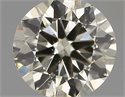 Natural Diamond 0.40 Carats, Round with Excellent Cut, K Color, SI1 Clarity and Certified by IGI
