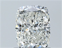 Diamante Natural 1.00 quilates, Del cojín , Color H, claridad VVS2 y certificado GIA
