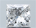 Natural Diamond 1.01 Carats, Princess with  Cut, F Color, SI1 Clarity and Certified by GIA