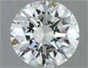 Natural Diamond 0.90 Carats, Round with Excellent Cut, J Color, VVS1 Clarity and Certified by IGI