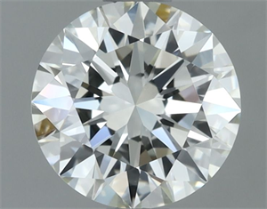 Picture of Natural Diamond 0.90 Carats, Round with Excellent Cut, J Color, VVS1 Clarity and Certified by IGI