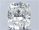 Natural Diamond 0.70 Carats, Cushion with  Cut, H Color, VS1 Clarity and Certified by GIA