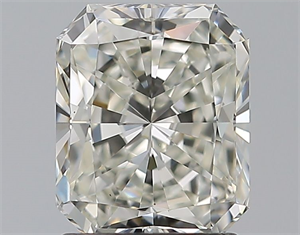 Picture of Natural Diamond 1.51 Carats, Radiant with  Cut, J Color, VVS2 Clarity and Certified by GIA