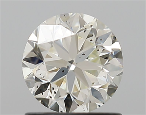 Picture of Natural Diamond 1.01 Carats, Round with Very Good Cut, K Color, SI2 Clarity and Certified by GIA