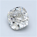 Diamante Natural 4.03 quilates, Del cojín , Color J, claridad SI2 y certificado GIA
