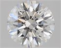 Natural Diamond 1.70 Carats, Round with Excellent Cut, F Color, VVS1 Clarity and Certified by GIA