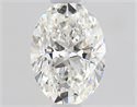 Natural Diamond 0.60 Carats, Oval with  Cut, G Color, SI1 Clarity and Certified by GIA
