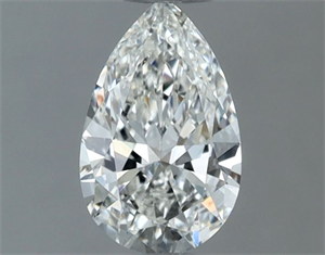 Picture of Natural Diamond 0.52 Carats, Pear with  Cut, G Color, VVS2 Clarity and Certified by GIA
