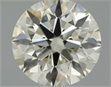 Natural Diamond 0.70 Carats, Round with Excellent Cut, L Color, SI2 Clarity and Certified by IGI