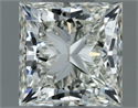 Natural Diamond 0.70 Carats, Princess with  Cut, I Color, VVS1 Clarity and Certified by IGI