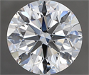 Natural Diamond 2.50 Carats, Round with Excellent Cut, G Color, VS2 Clarity and Certified by GIA
