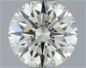 Natural Diamond 0.70 Carats, Round with Excellent Cut, L Color, VS1 Clarity and Certified by IGI
