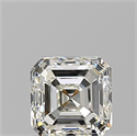 Diamante Natural 0.90 quilates, Asscher , Color J, claridad VVS1 y certificado GIA