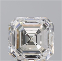 Natural Diamond 1.50 Carats, Asscher with  Cut, H Color, SI1 Clarity and Certified by GIA