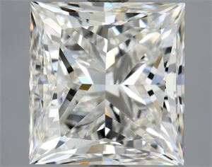 Foto Diamante Natural 3.01 quilates, Princesa , Color H, claridad VVS1 y certificado GIA de