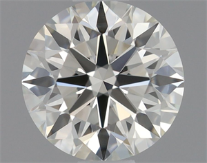 Picture of Natural Diamond 0.60 Carats, Round with Excellent Cut, K Color, VVS2 Clarity and Certified by GIA