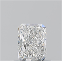Diamante Natural 0.54 quilates, Radiante , Color F, claridad VVS2 y certificado GIA