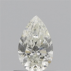 Picture of Natural Diamond 0.56 Carats, Pear with  Cut, I Color, VVS2 Clarity and Certified by GIA