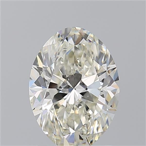 Picture of Natural Diamond 1.90 Carats, Oval with  Cut, K Color, VS2 Clarity and Certified by GIA