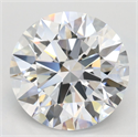 Lab Grown Diamond 3.29 Carats, Round with Ideal Cut, D Color, IF Clarity and Certified by IGI