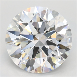 Picture of Lab Grown Diamond 3.29 Carats, Round with Ideal Cut, D Color, IF Clarity and Certified by IGI