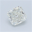 Natural Diamond 0.60 Carats, Cushion with  Cut, J Color, VVS2 Clarity and Certified by GIA