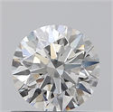 Natural Diamond 0.55 Carats, Round with Excellent Cut, G Color, SI1 Clarity and Certified by GIA