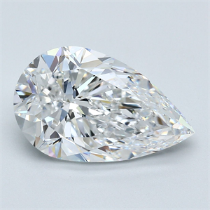 Foto Diamante Natural 5.01 quilates, De pera , Color D, claridad VS2 y certificado GIA de