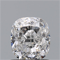 Natural Diamond 1.01 Carats, Cushion with  Cut, D Color, SI2 Clarity and Certified by IGI