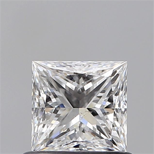 Picture of Natural Diamond 0.62 Carats, Princess with  Cut, D Color, SI1 Clarity and Certified by GIA