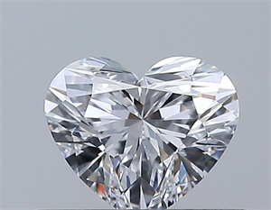 Picture of Natural Diamond 0.34 Carats, Heart with  Cut, D Color, VVS2 Clarity and Certified by GIA