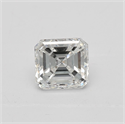 Diamante Natural 0.70 quilates, Asscher , Color F, claridad VS2 y certificado GIA