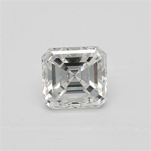 Foto Diamante Natural 0.70 quilates, Asscher , Color F, claridad VS2 y certificado GIA de