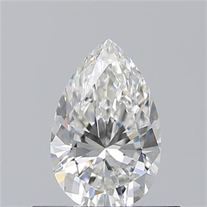 Picture of Natural Diamond 0.50 Carats, Pear with  Cut, H Color, VVS1 Clarity and Certified by GIA