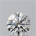 Natural Diamond 0.96 Carats, Round with Excellent Cut, J Color, SI1 Clarity and Certified by GIA