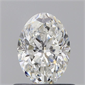 Natural Diamond 0.71 Carats, Oval with  Cut, G Color, VS2 Clarity and Certified by GIA
