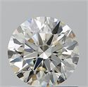 Natural Diamond 0.90 Carats, Round with Excellent Cut, M Color, VVS1 Clarity and Certified by GIA