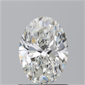 Natural Diamond 1.02 Carats, Oval with  Cut, H Color, IF Clarity and Certified by GIA
