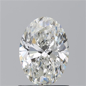 Picture of Natural Diamond 1.02 Carats, Oval with  Cut, H Color, IF Clarity and Certified by GIA