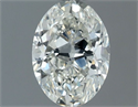 Natural Diamond 0.80 Carats, Oval with  Cut, I Color, VS2 Clarity and Certified by IGI