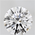 Lab Grown Diamond 3.09 Carats, Round with Ideal Cut, D Color, IF Clarity and Certified by IGI